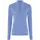 Dovre women's half-zip baselayer sweater with merino wool, Blue, Blue, swatch