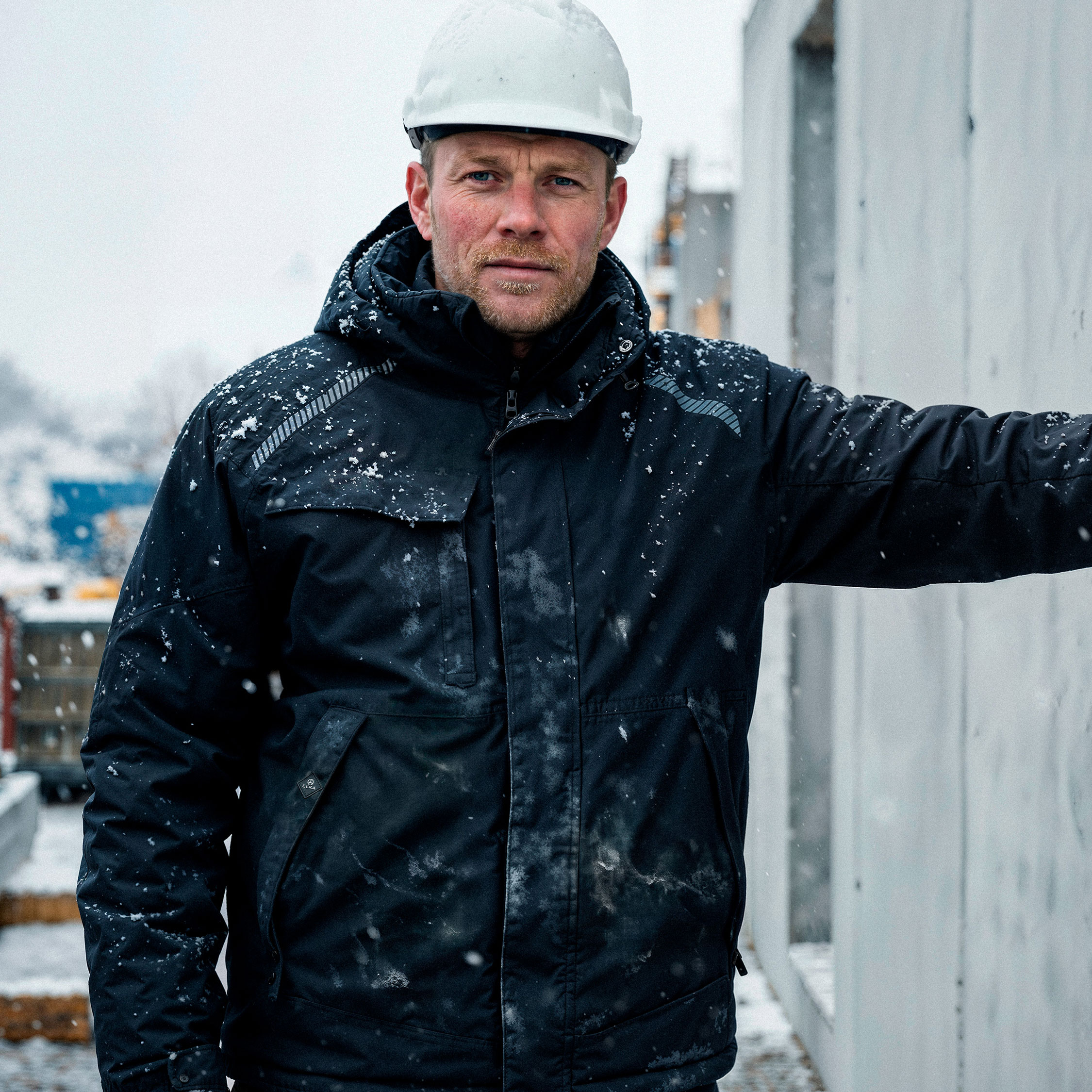 ELKA Working Xtreme vinterjacka full stretch, Svart, large image number 3