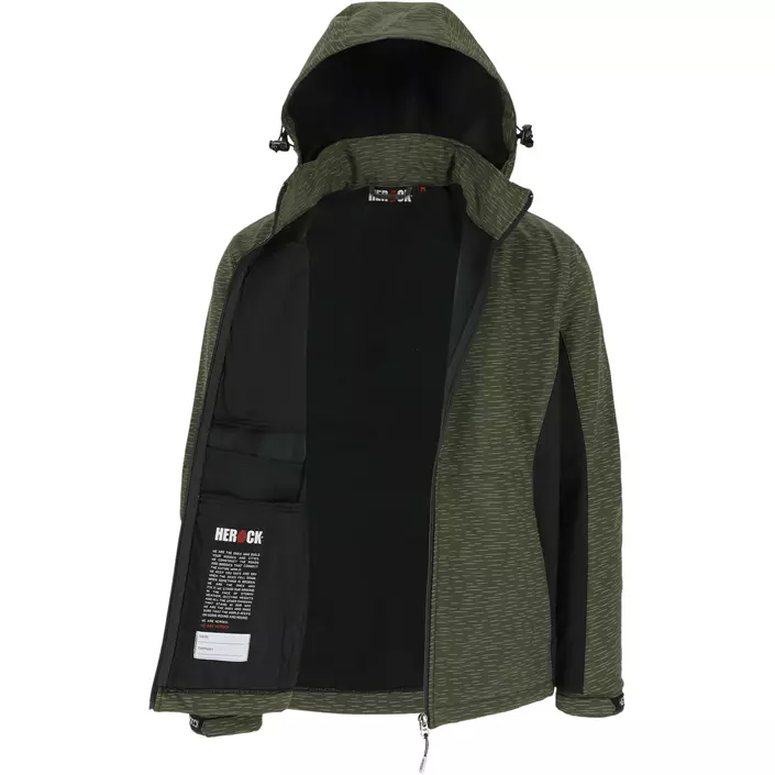 HEROCK Flexor softshelljacka, Reflective Khaki/Black, large image number 2
