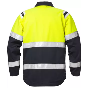 Fristads Flamestat work jacket 4176, Hi-Vis yellow/marine