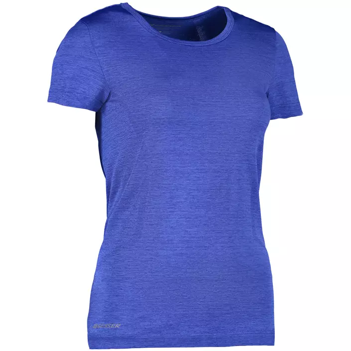 GEYSER Seamless women's T-shirt, Royal blue melange, large image number 1