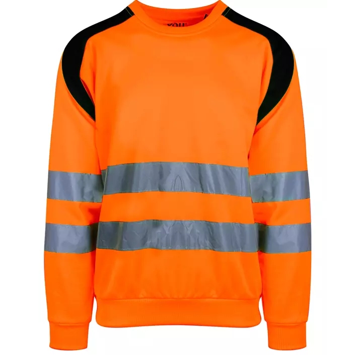 YOU Århus Warnschutzsweater, Safety orange, large image number 0