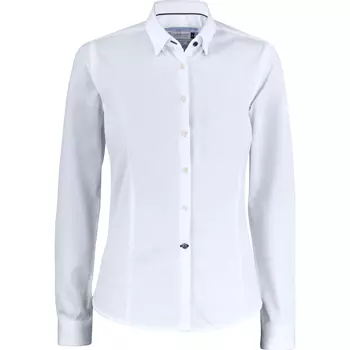 J. Harvest & Frost Indigo Bow 34 lady fit shirt, White