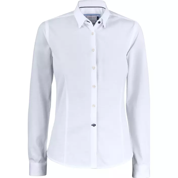 J. Harvest & Frost Indigo Bow 34 lady fit shirt, White, large image number 0