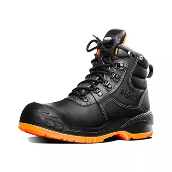 Arbesko 604 safety boots S3, Black/Orange