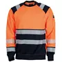 Tranemo sweatshirt, Varsel Orange/Marinblå