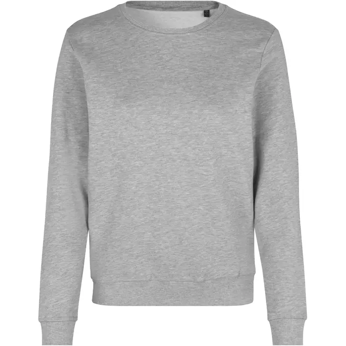 ID økologisk dame sweatshirt, Lys grå Melange, large image number 0