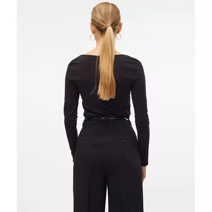 Vero Moda VMMAXI MY SOFT langärmliges Damen T-Shirt, Black, large image number 2