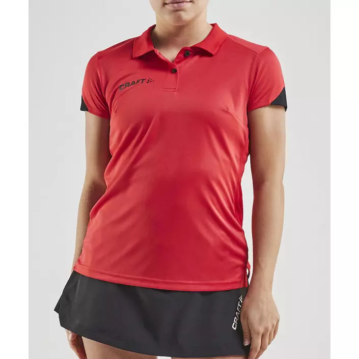 Craft Pro Control Impact Woman polo shirt, Bright red, large image number 1