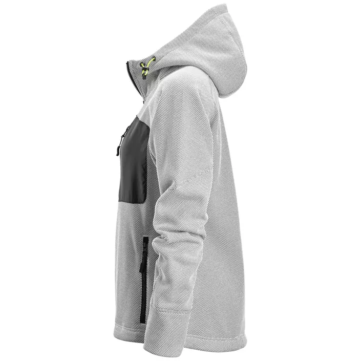 Snickers FlexiWork women's fleece hoodie 8047, White/black, large image number 3