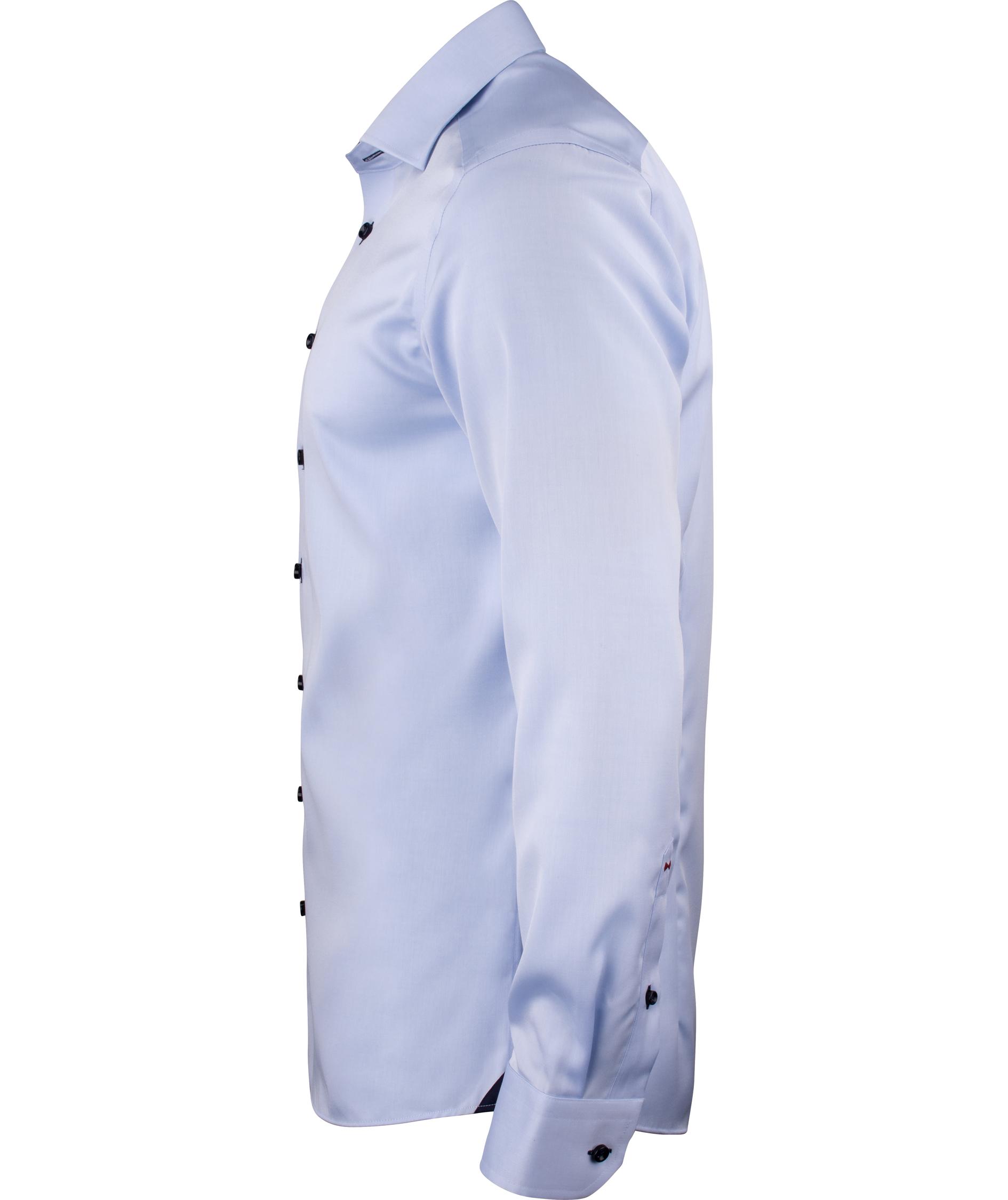 J. Harvest & Frost Twill Red Bow 20 slim fit skjorta, Sky Blue/Navy, large image number 2