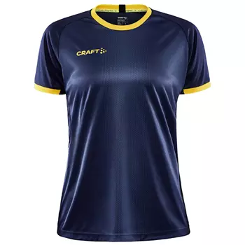 Craft Progress 2.0 Graphic Jersey dame T-skjorte, Navy/Sweden Yellow