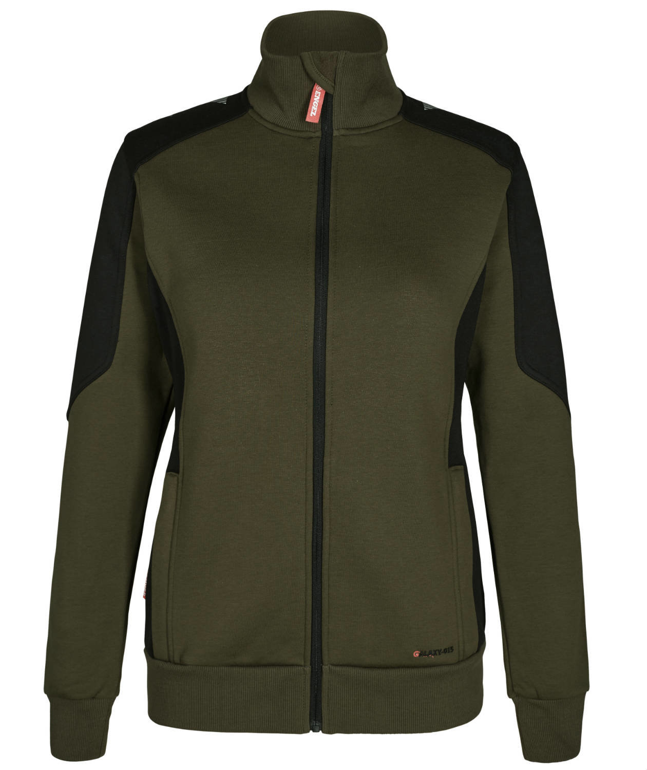 Engel Galaxy women's sweatcardigan, Forest Green/Black