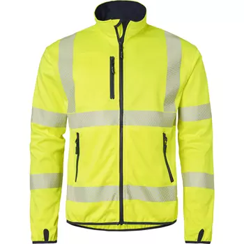 Top Swede softshell jacket 7721, Hi-Vis Yellow/Navy