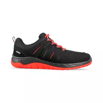Elten Maddox Black-Red Low work shoes O2, Black/Red