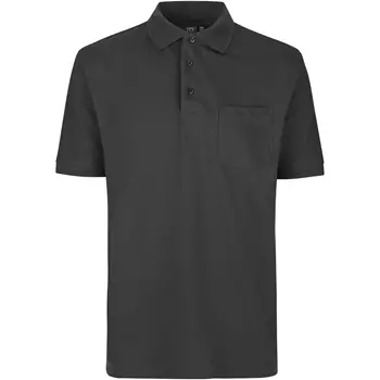 ID PRO Wear Polo T-skjorte med brystlomme, Koksgrå
