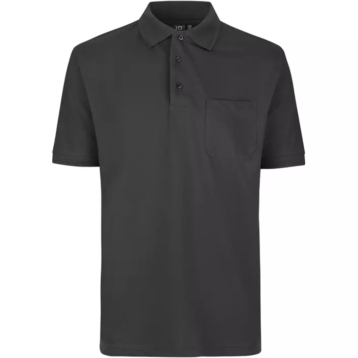 ID PRO Wear Polo shirt with chest pocket, Charcoal, large image number 0