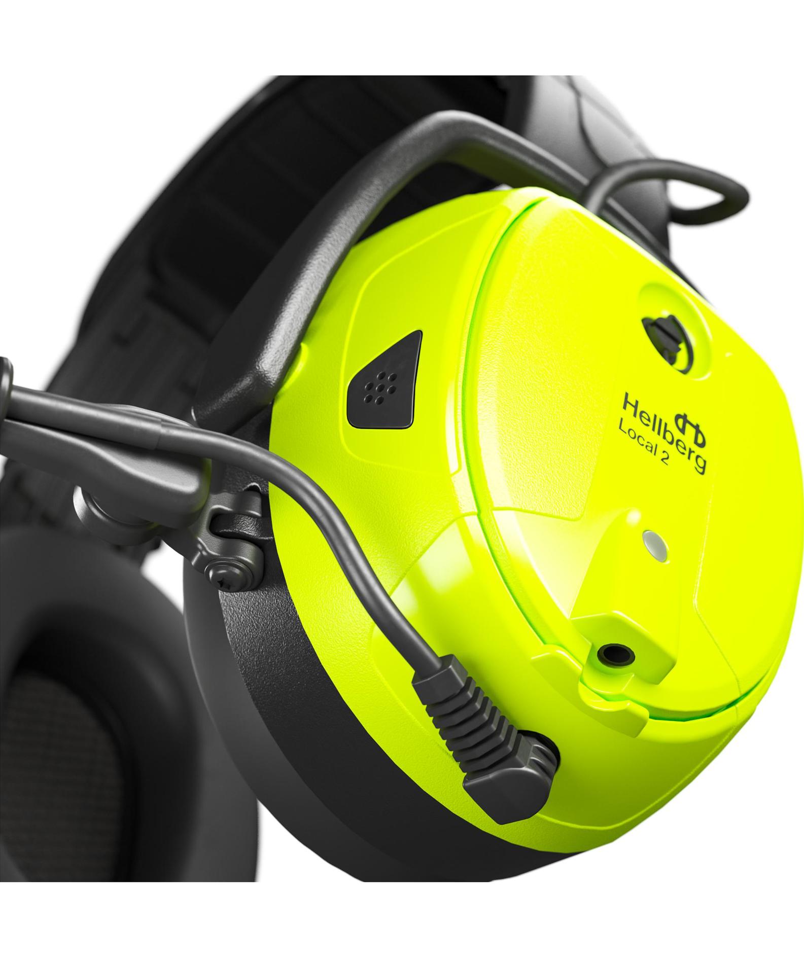 Hellberg Local 2 h&oslash;rev&aelig;rn med Bluetooth, Sort/Gul, Sort/Gul, large image number 3