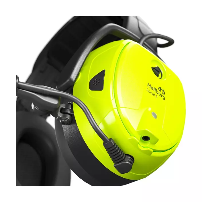 Hellberg Local 2 høreværn med Bluetooth, Sort/Gul, Sort/Gul, large image number 3
