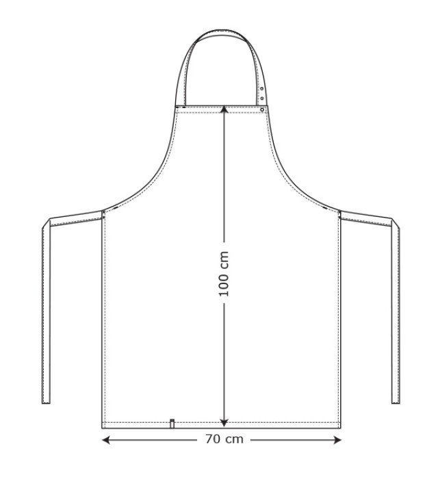 Kentaur bib apron, Greyblue, Greyblue, large image number 2