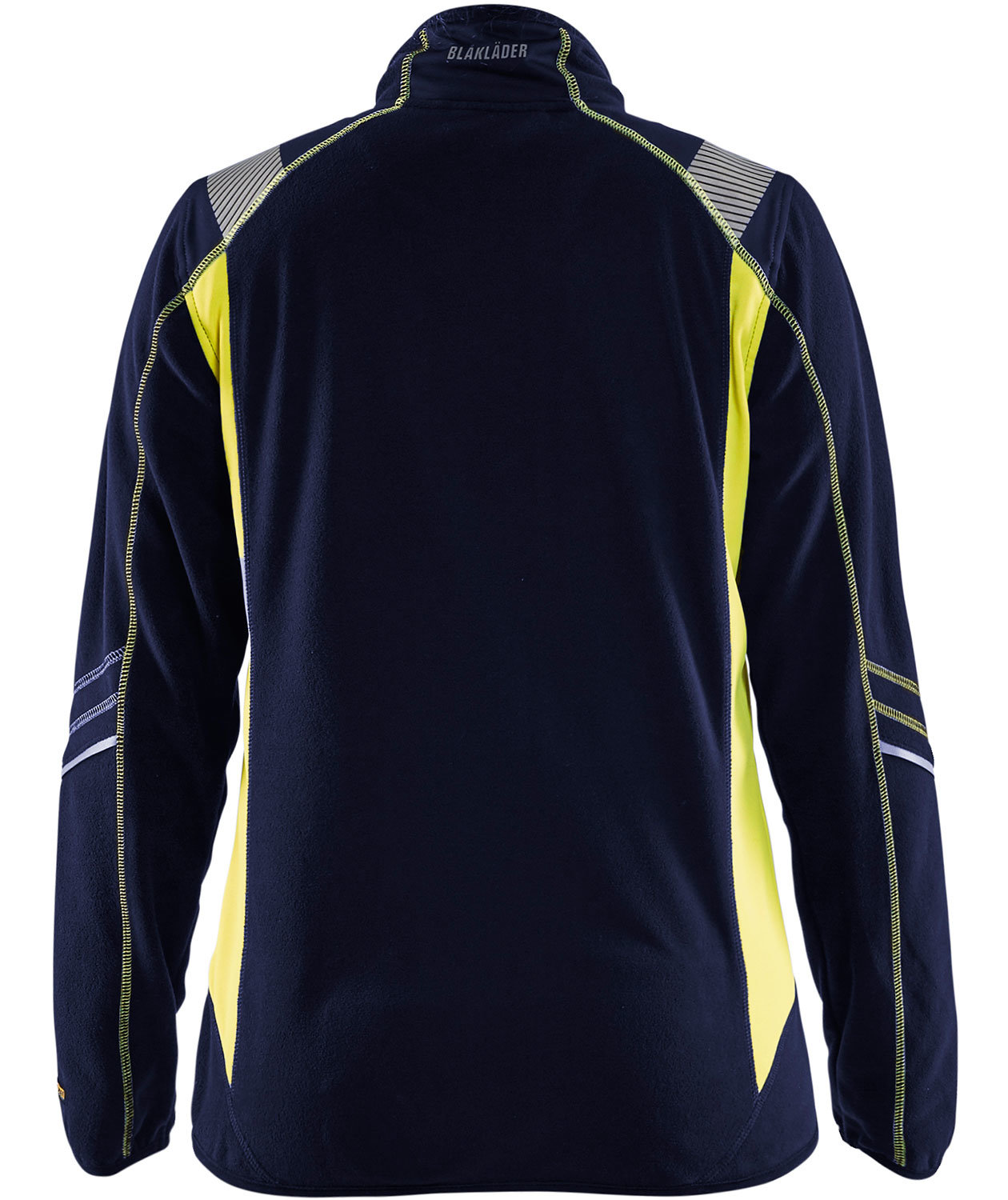 Bl&aring;kl&auml;der women's fleece jacket, Marine Blue/Yellow, large image number 1