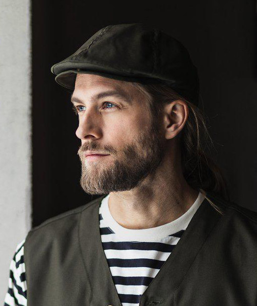 Segers 0564 Flat Cap, Dunkles Olivgr&uuml;n