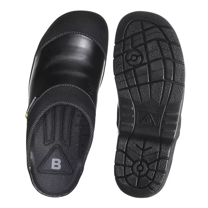 Bjerregaard 9910 safety clogs without heel cover SB, Black, large image number 2
