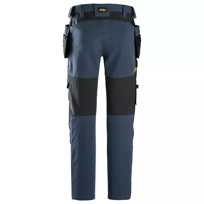 Snickers AllroundWork hantverksbyxa full stretch, Navy/black, large image number 1