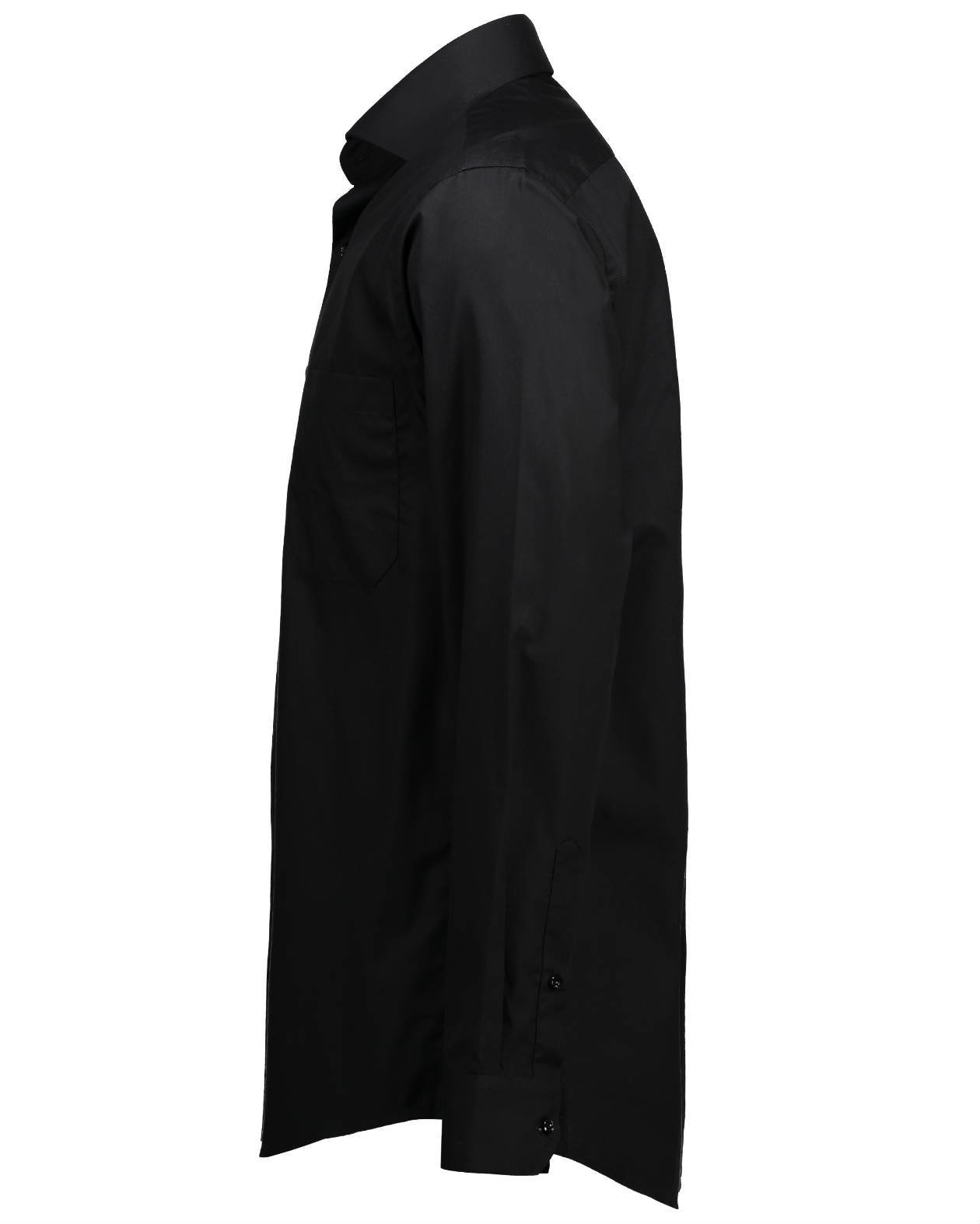 Seven Seas modern fit Popeline Hemd, Schwarz, large image number 3