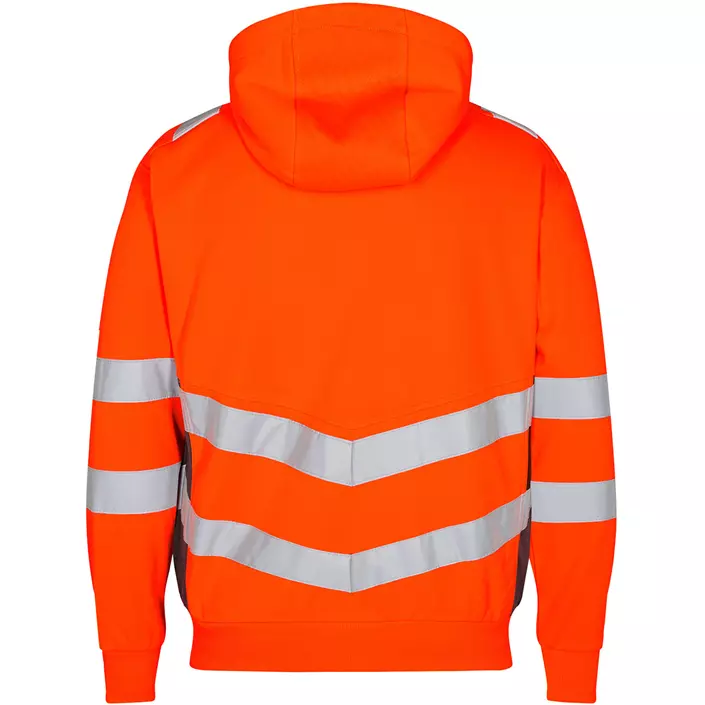 Engel Safety Hoodie, Hi-vis orange/Grau, large image number 1