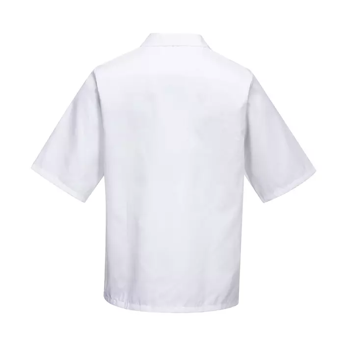 Portwest kortermet kokkeskjorte, Hvit, large image number 2