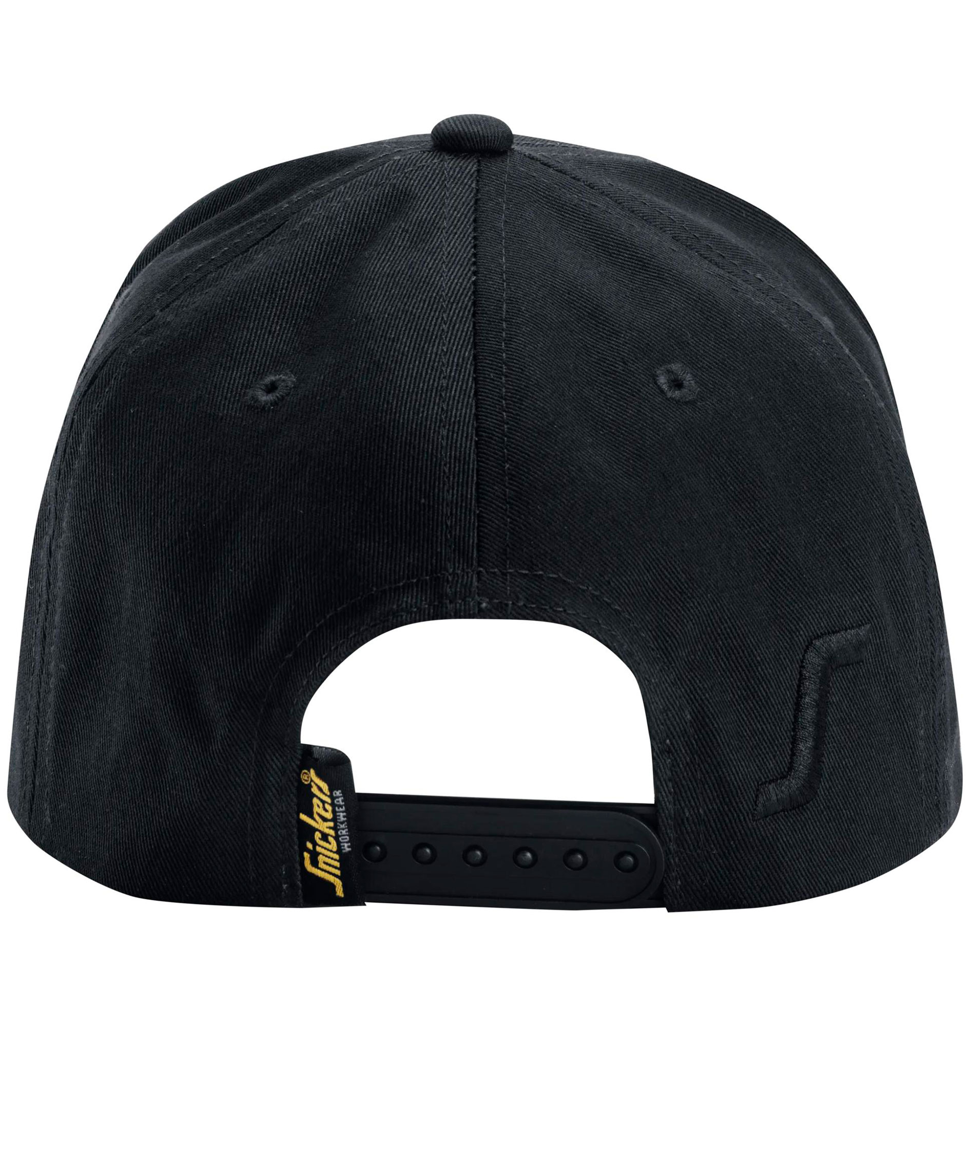 Snickers logo cap, Black/Hi-Vis Yellow, Black/Hi-Vis Yellow, large image number 1