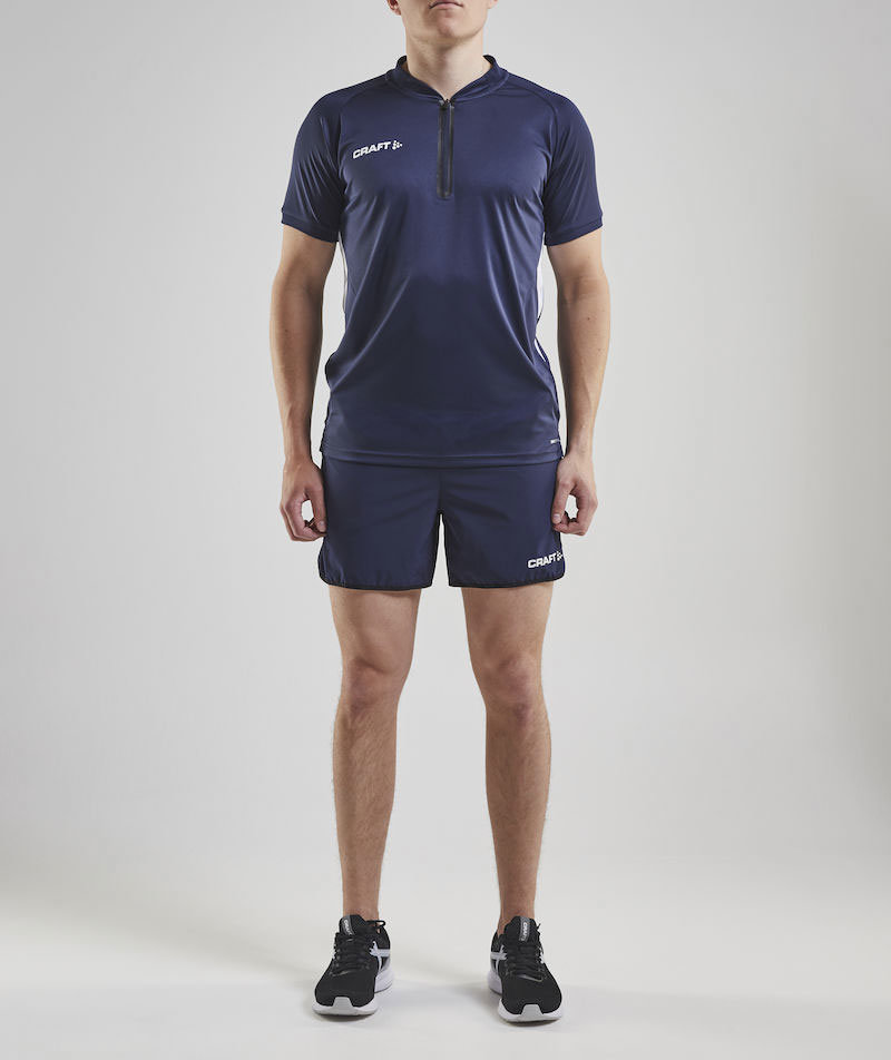 Craft Pro Control Impact polo T-shirt, Navy/white, large image number 4