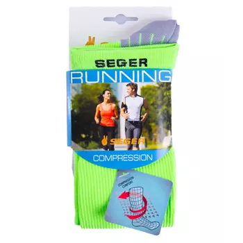 Seger Compression running socks, Neon