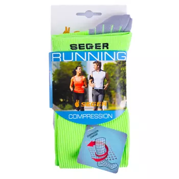 Seger Compression running socks, Neon