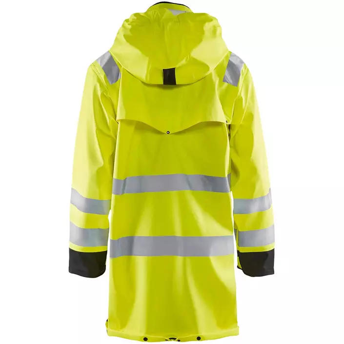 Blåkläder long raincoat, Hi-vis Yellow/Black, large image number 1