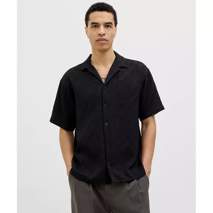 Jack & Jones JJEMATTEO RESORT kortärmad  skjorta, Black, large image number 1