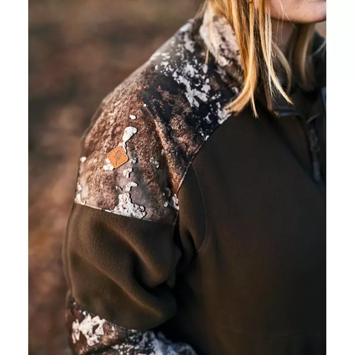 Pinewood Småland Hunters Camou dame fleecejakke, Hunting Brown/Strata, large image number 4