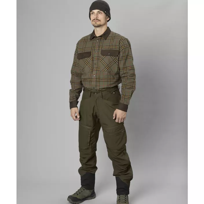 Seeland Banff skogsarbetare skjorta, Grape leaf/Terracotta check, large image number 1