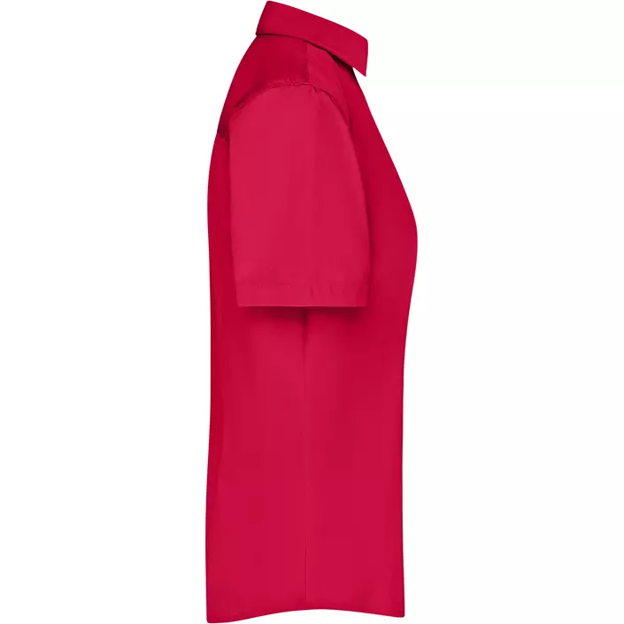 James & Nicholson kortermet Modern fit dameskjorte, Rød, large image number 2