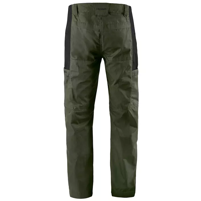 Fristads service trousers 2540 LWR, Army Green/Black, large image number 1