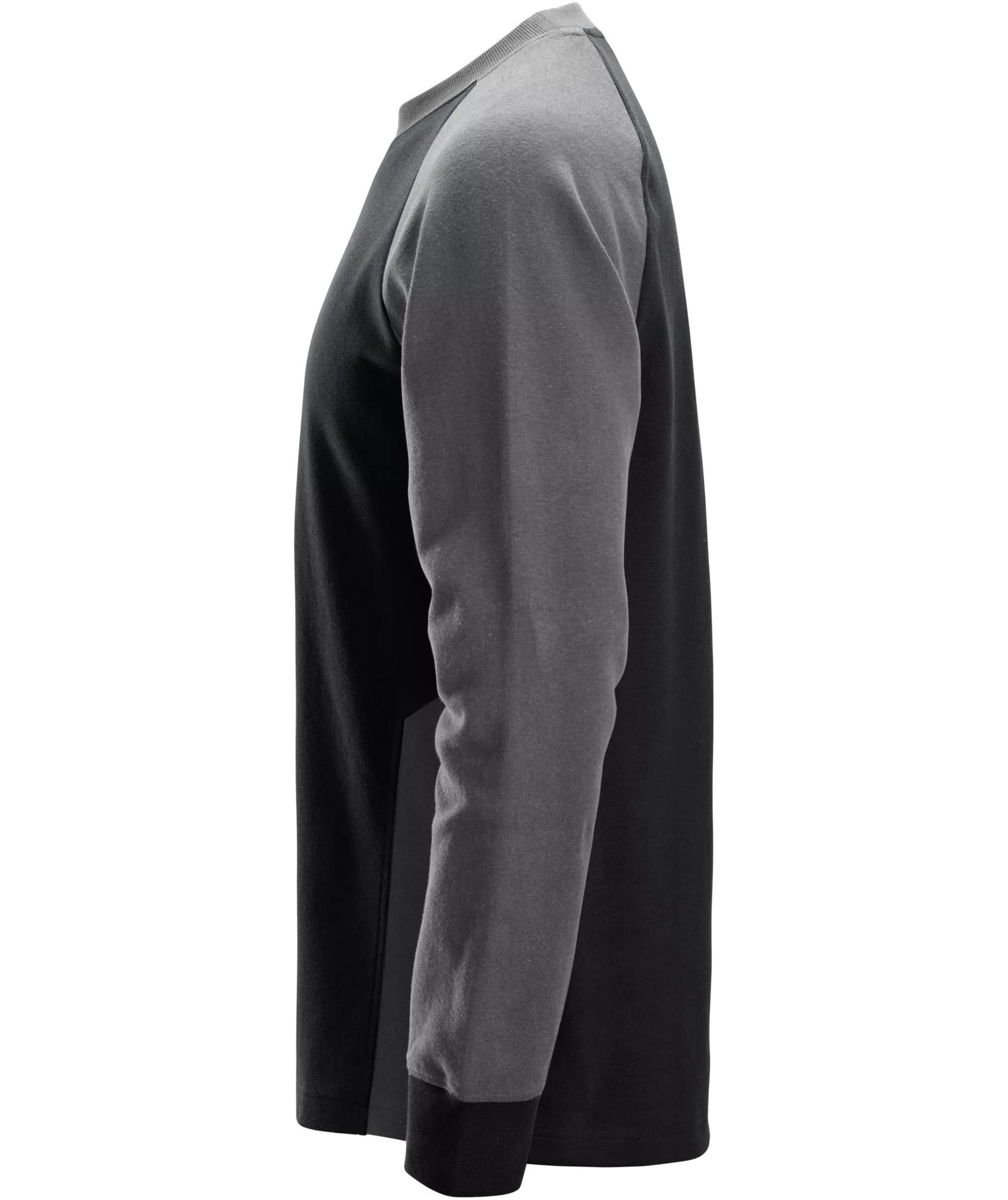 Snickers long-sleeved T-shirt 2840, Black/Steel Grey, large image number 3