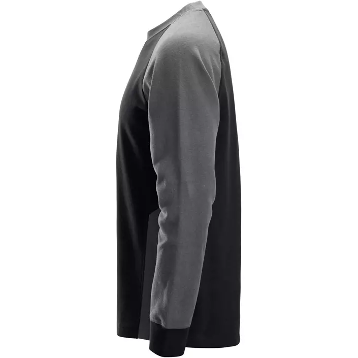 Snickers langermet T-skjorte 2840, Black/Steel Grey, large image number 3