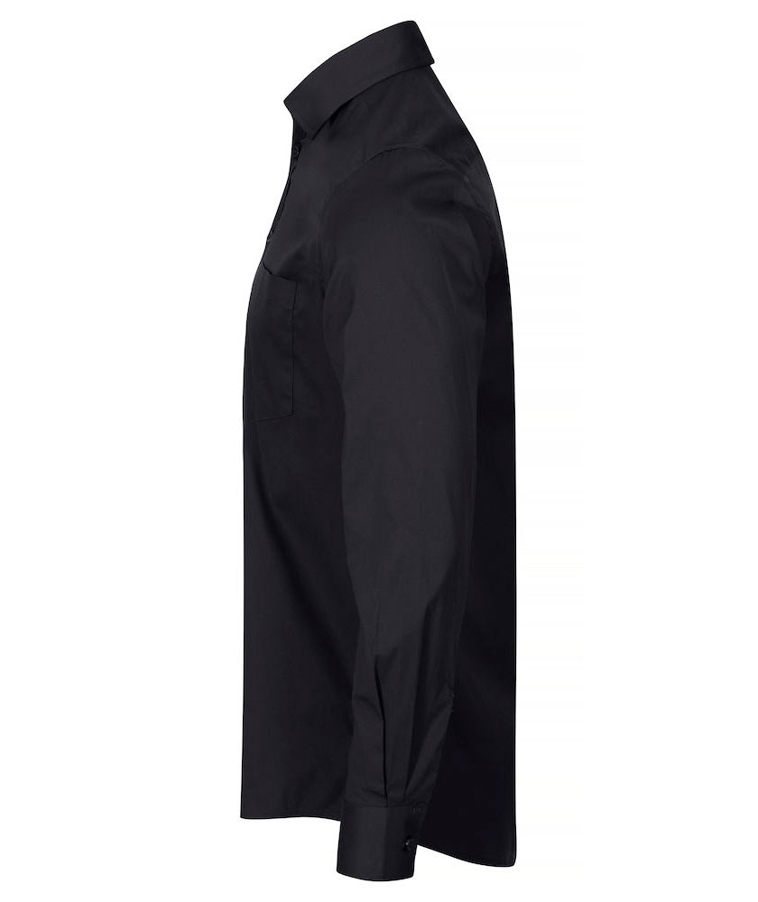 Clique Stretch Shirt, Black, large image number 3