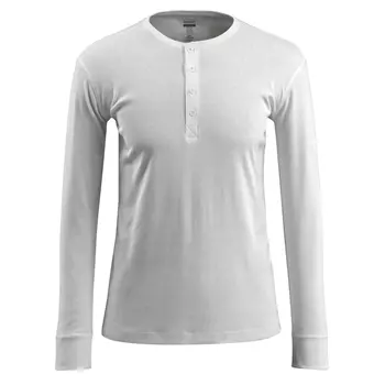 Mascot Crossover Pelham langærmet Grandad T-shirt, Hvid