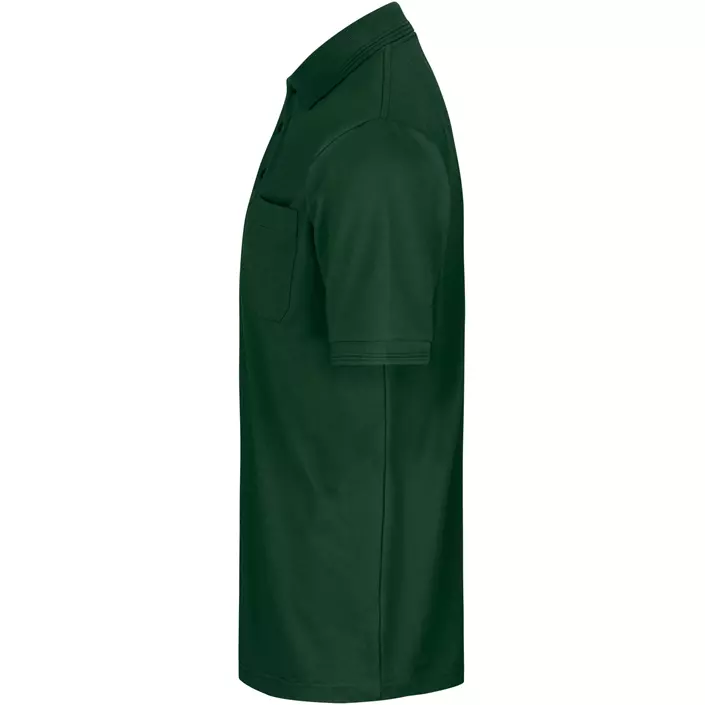 ID PRO Wear Polo T-skjorte med brystlomme, Flaskegrønn, large image number 2