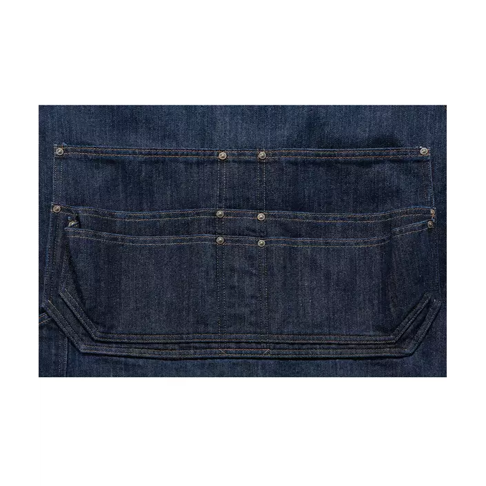 Carhartt Denim smækforklæde med lommer, Dark Blue Ridge, Dark Blue Ridge, large image number 4