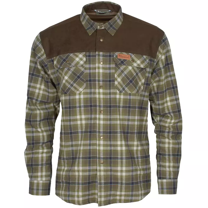 Pinewood Douglas foret skovmandsskjorte, Jagt oliven/Lys Khaki, large image number 0