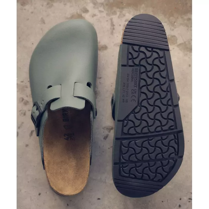 Birkenstock Boston PRO LE Regular fit sandaler, Thyme Green, large image number 4