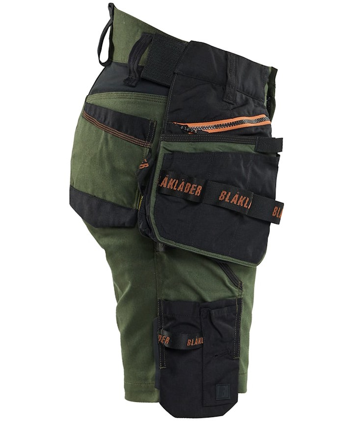 Bl&aring;kl&auml;der Striker women's craftsman shorts, Forest green/Rust, large image number 2